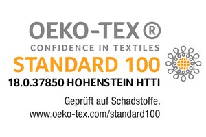 OEKO-TEX STANDARD 100 - BEDENKENLOS EINSETZBAR.