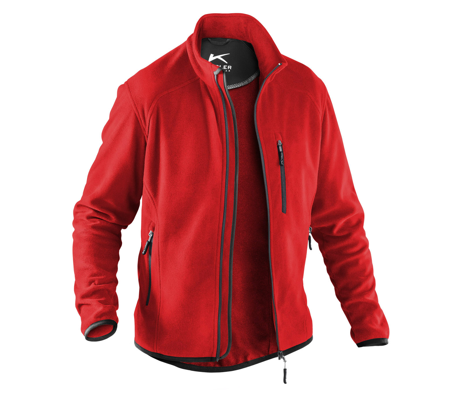 Fleecejacke | mittelrot | L | 1242 5369-55-30-L