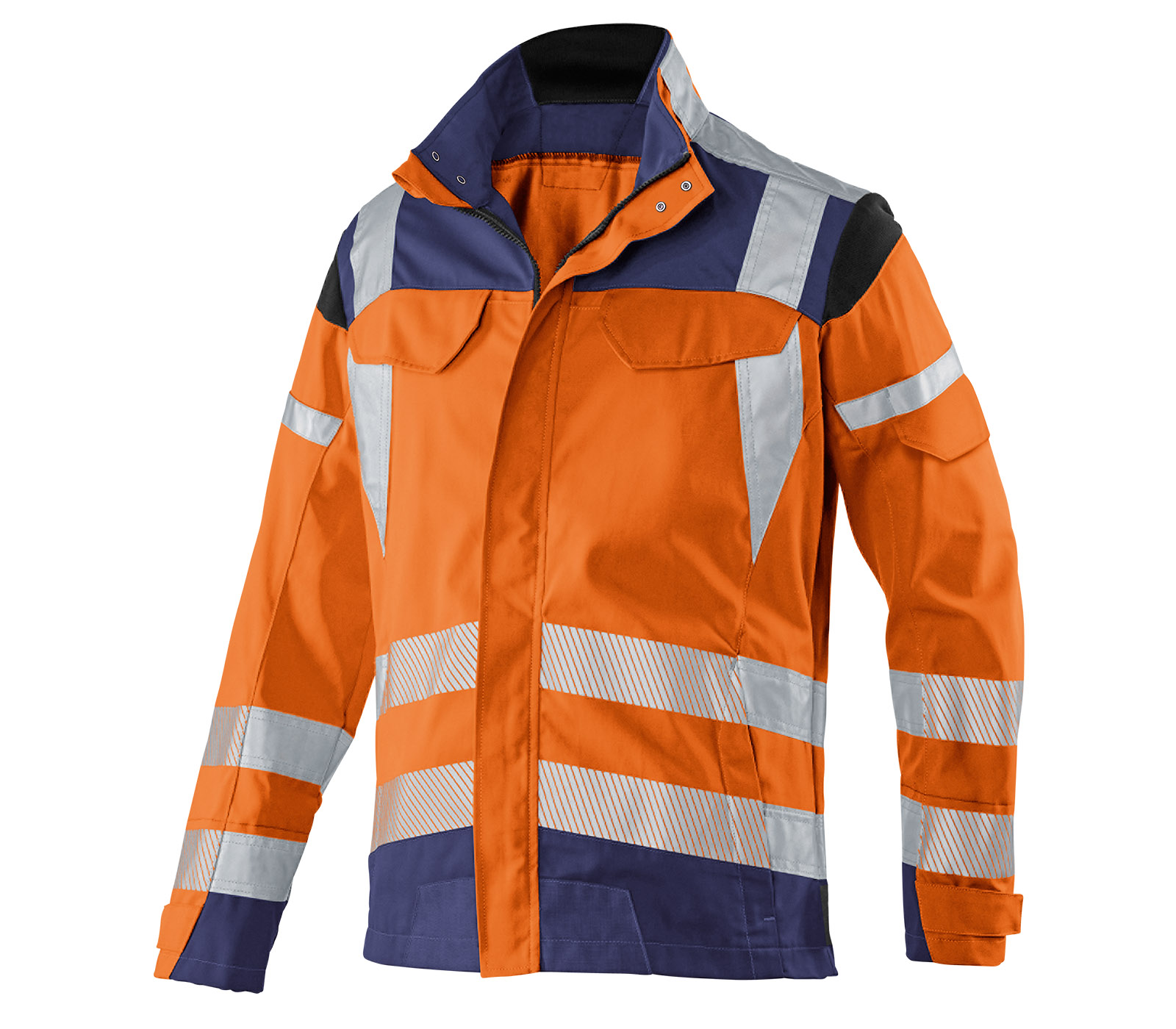 KÜBLER REFLECTIQ Jacke PSA 2 | warnorange/dunkelblau | 44 | 1207  8340-3748-10-44