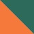 orange vif/vert mousse